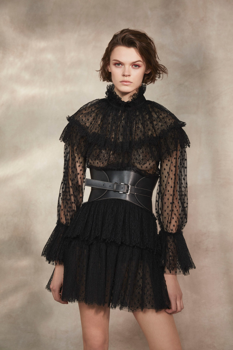 Cara Taylor featured in  the Alberta Ferretti lookbook for Pre-Fall 2018