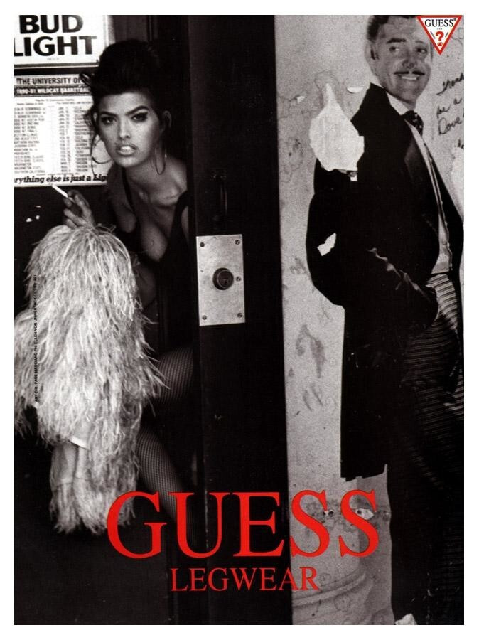 Shana Zadrick featured in  the Guess advertisement for Autumn/Winter 1991
