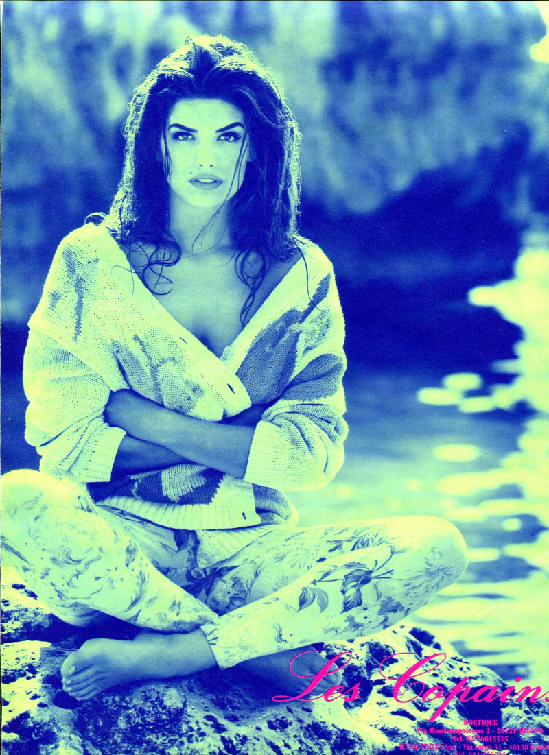 Shana Zadrick featured in  the Les Copains advertisement for Spring/Summer 1992