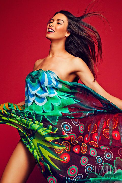 Angela Ruiz featured in  the Desigual Accessories Collection catalogue for Autumn/Winter 2014