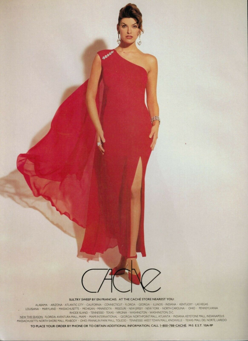 Shana Zadrick featured in  the Caché advertisement for Autumn/Winter 1995