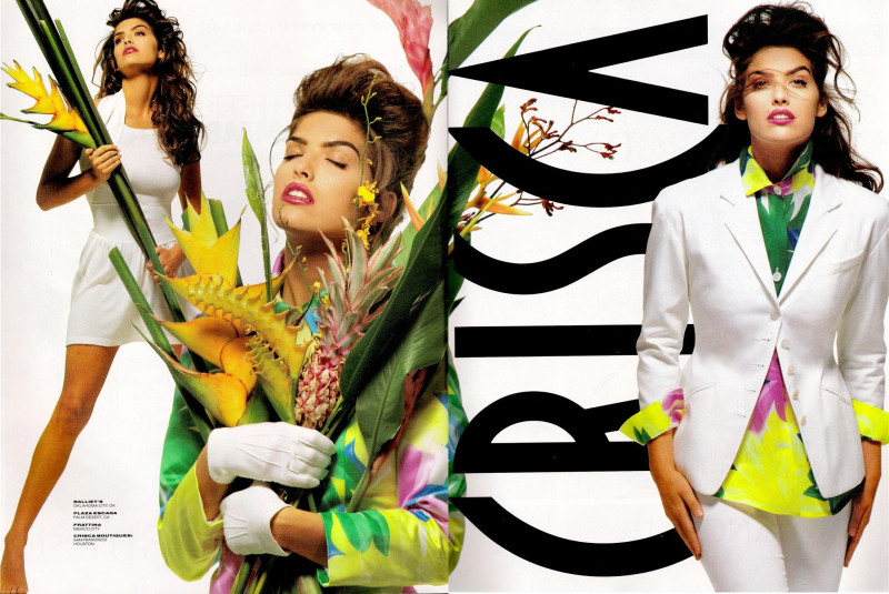 Shana Zadrick featured in  the Crisca advertisement for Spring/Summer 1992