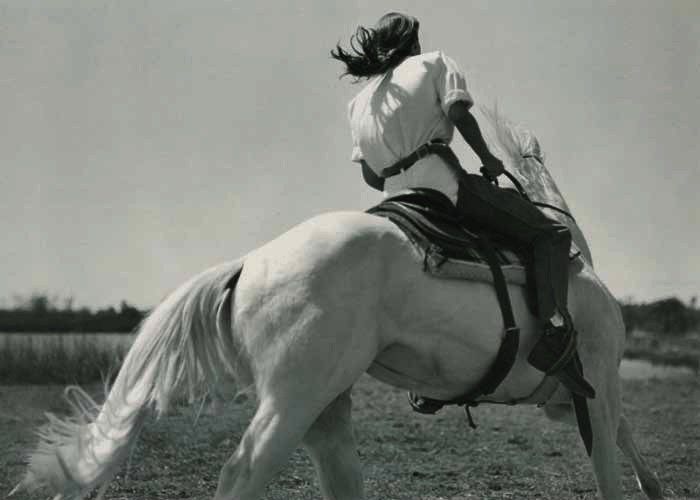Shana Zadrick featured in  the Calvin Klein Fragrance Escape advertisement for Spring/Summer 1991