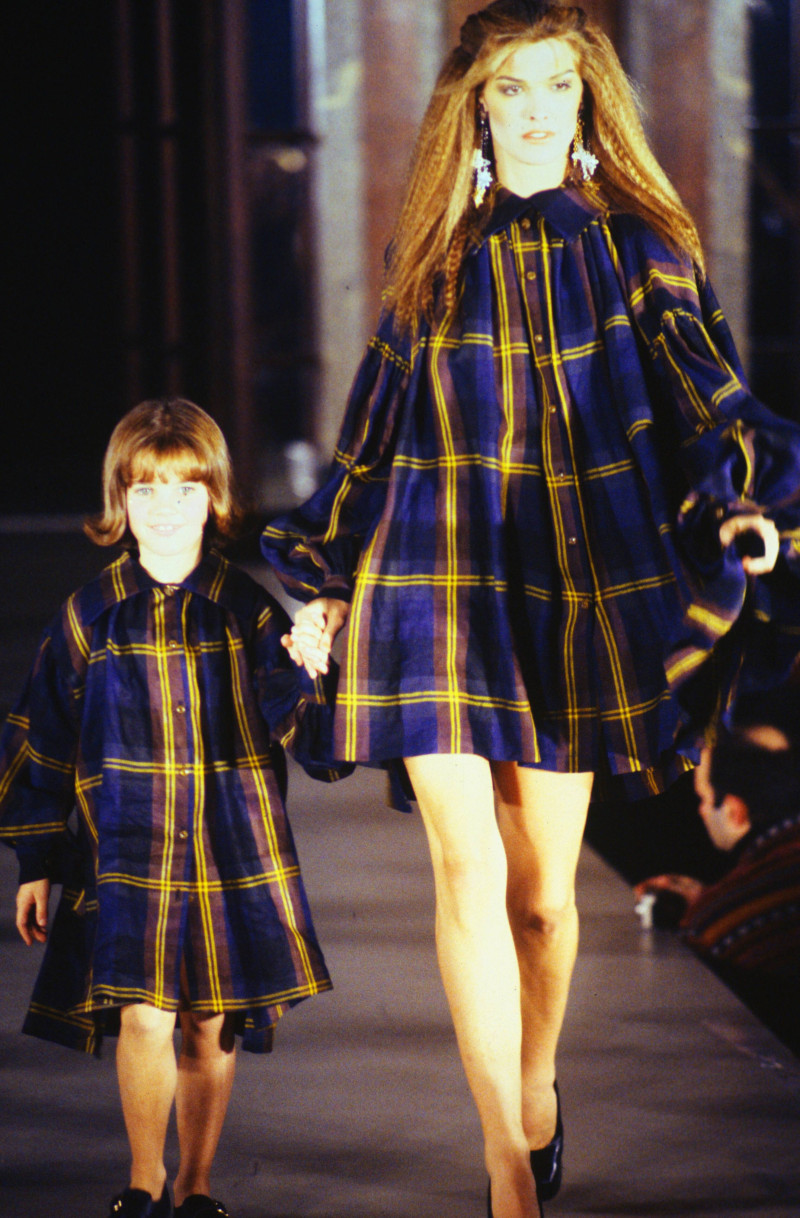 Shana Zadrick featured in  the Vivienne Westwood fashion show for Spring/Summer 1993