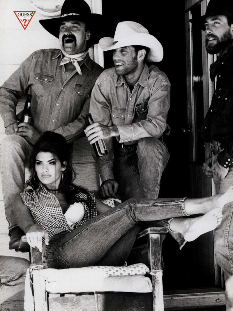 Shana Zadrick featured in  the Guess advertisement for Spring/Summer 1991