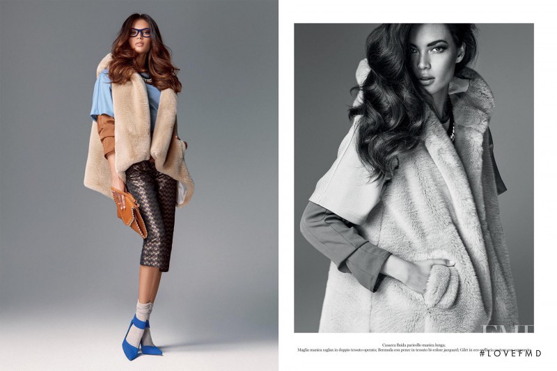 Angela Ruiz featured in  the Zahjr catalogue for Autumn/Winter 2014