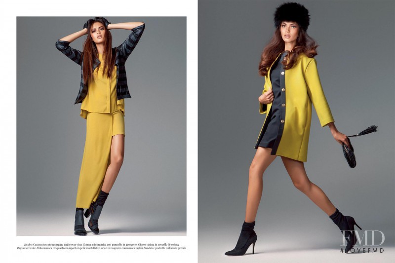Angela Ruiz featured in  the Zahjr catalogue for Autumn/Winter 2014