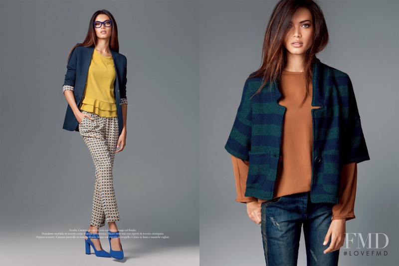 Angela Ruiz featured in  the Zahjr catalogue for Autumn/Winter 2014