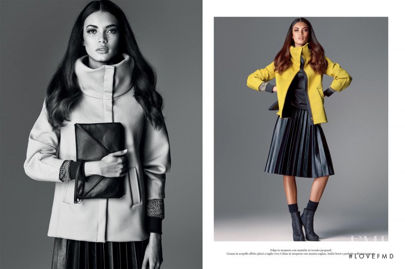 Angela Ruiz featured in  the Zahjr catalogue for Autumn/Winter 2014