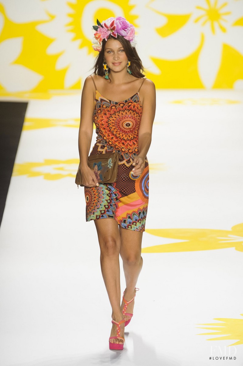 Bella Hadid featured in  the Desigual fashion show for Spring/Summer 2015