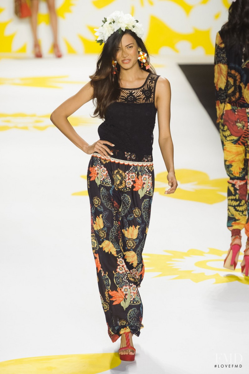 Angela Ruiz featured in  the Desigual fashion show for Spring/Summer 2015