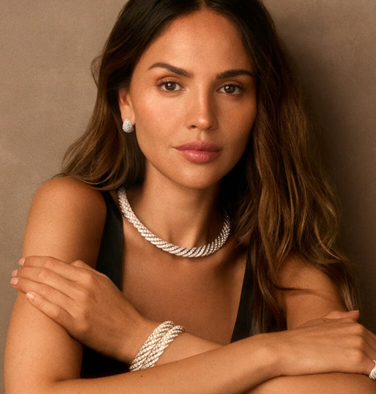 Eiza Gonzalez featured in  the David Yurman advertisement for Holiday 2025