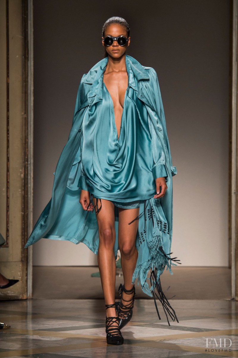 Melanie Engel featured in  the Nicholas K fashion show for Spring/Summer 2015