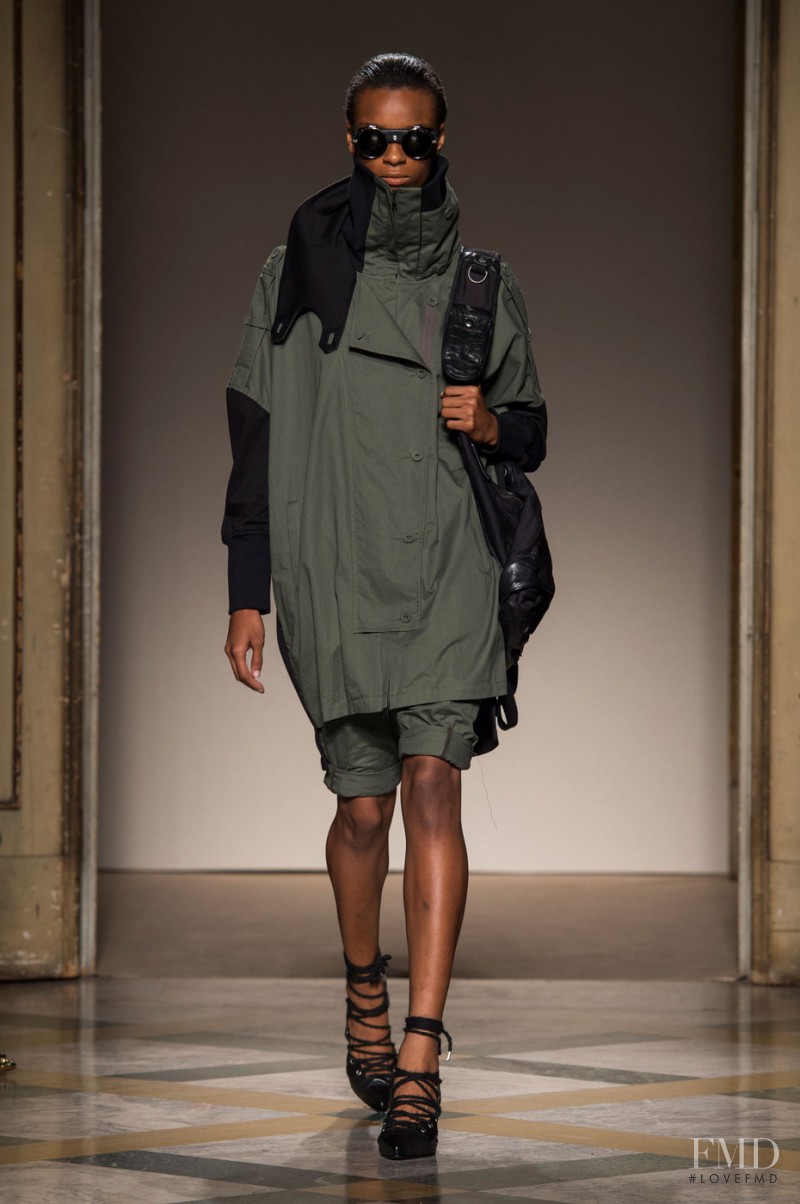 Kayla Scott featured in  the Nicholas K fashion show for Spring/Summer 2015