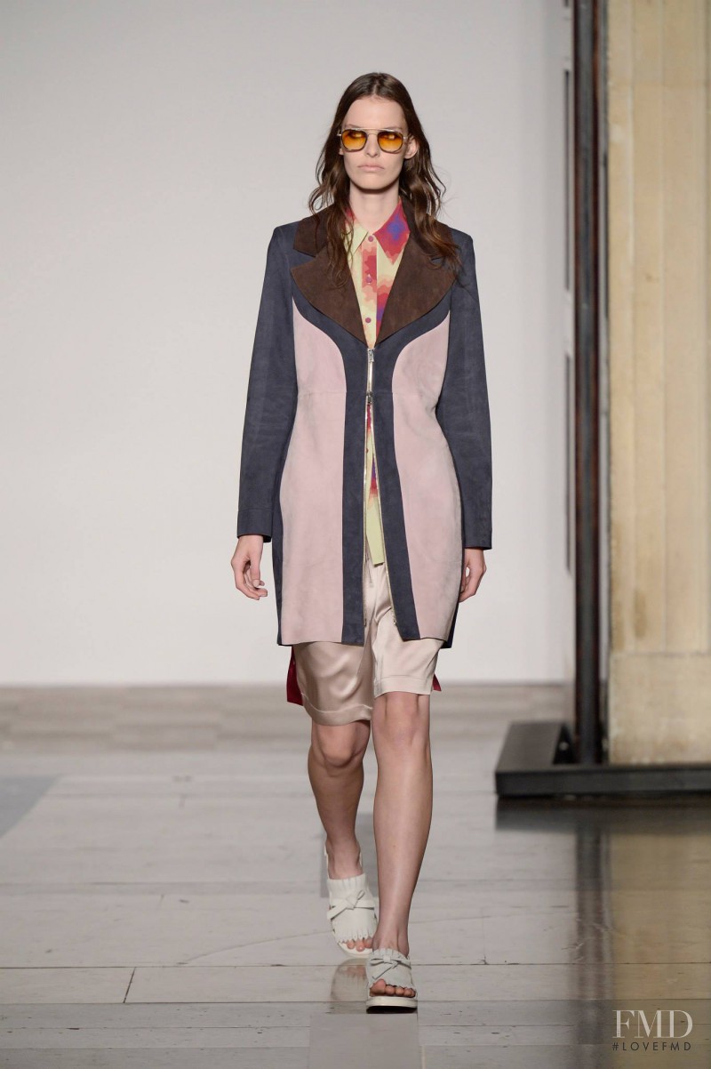 Lisa Verberght featured in  the Jonathan Saunders fashion show for Spring/Summer 2014