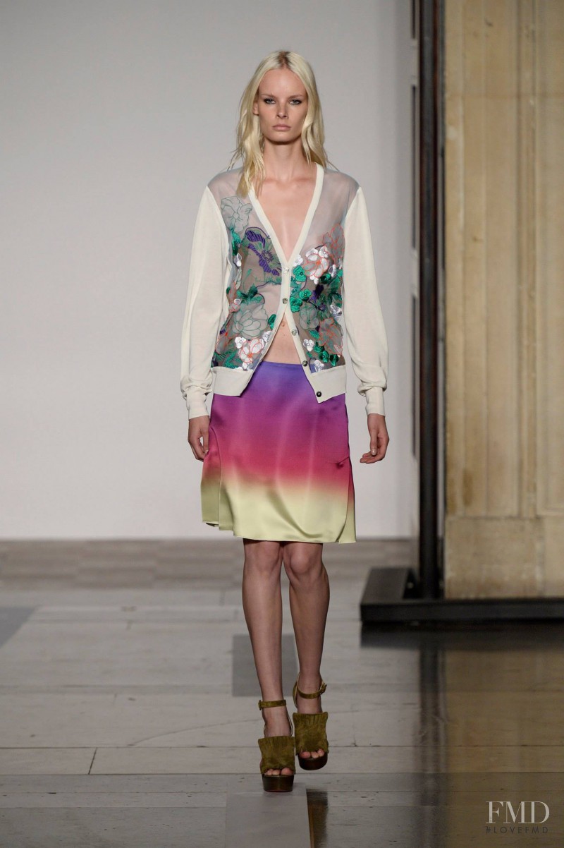 Irene Hiemstra featured in  the Jonathan Saunders fashion show for Spring/Summer 2014