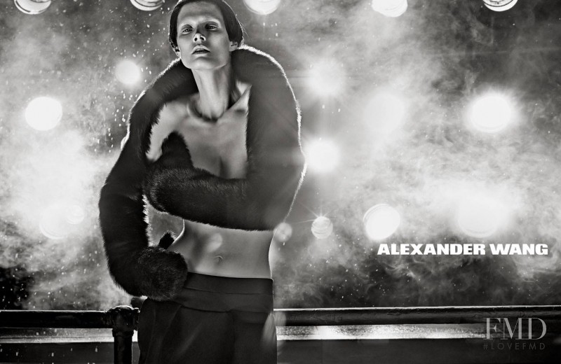 Malgosia Bela featured in  the Alexander Wang advertisement for Autumn/Winter 2013