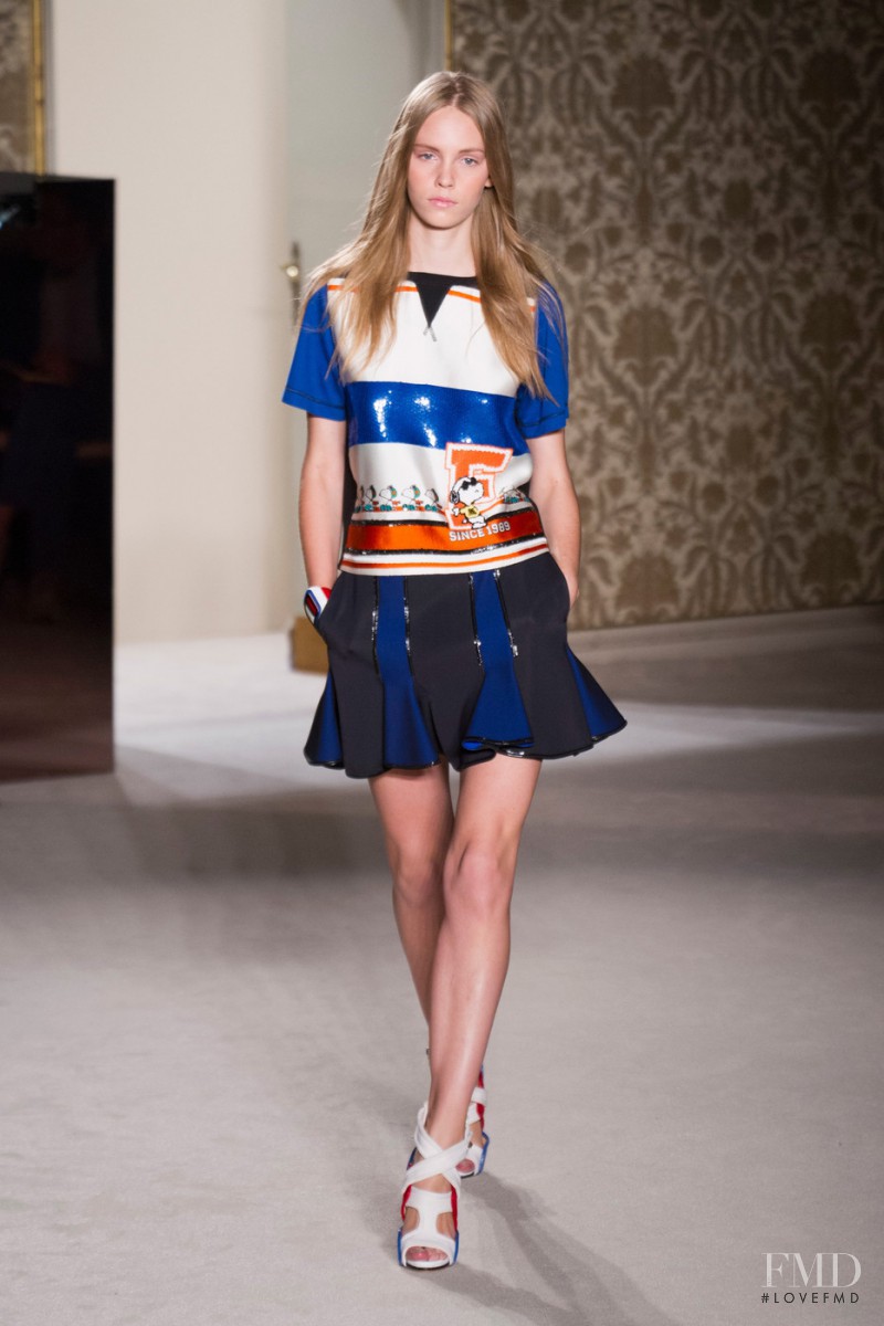 Charlotte Nolting featured in  the Fay fashion show for Spring/Summer 2014