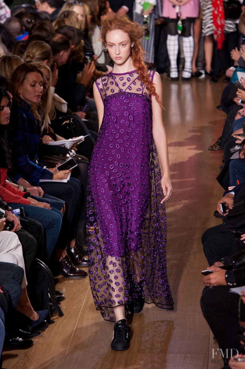 Frances Coombe featured in  the Giles fashion show for Spring/Summer 2014