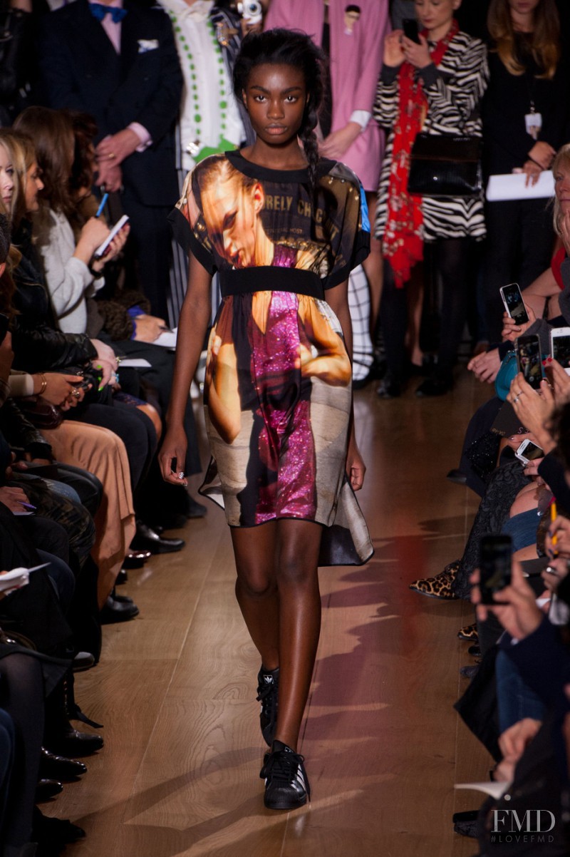 Kayla Clarke featured in  the Giles fashion show for Spring/Summer 2014