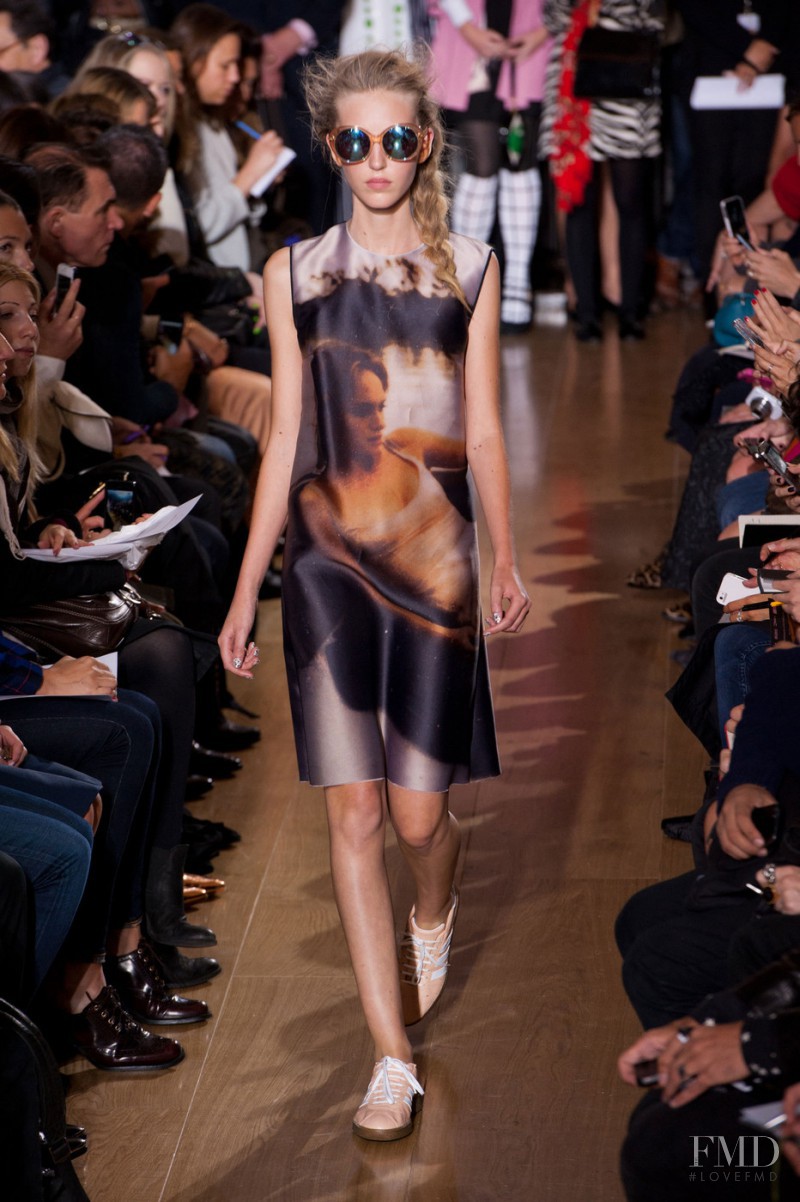 Ella Richards featured in  the Giles fashion show for Spring/Summer 2014