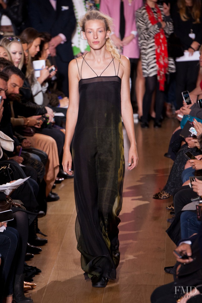 Maggie Maurer featured in  the Giles fashion show for Spring/Summer 2014