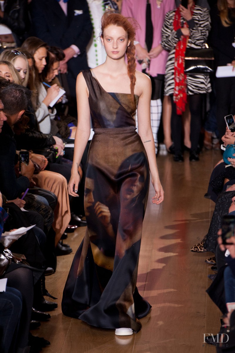 Codie Young featured in  the Giles fashion show for Spring/Summer 2014