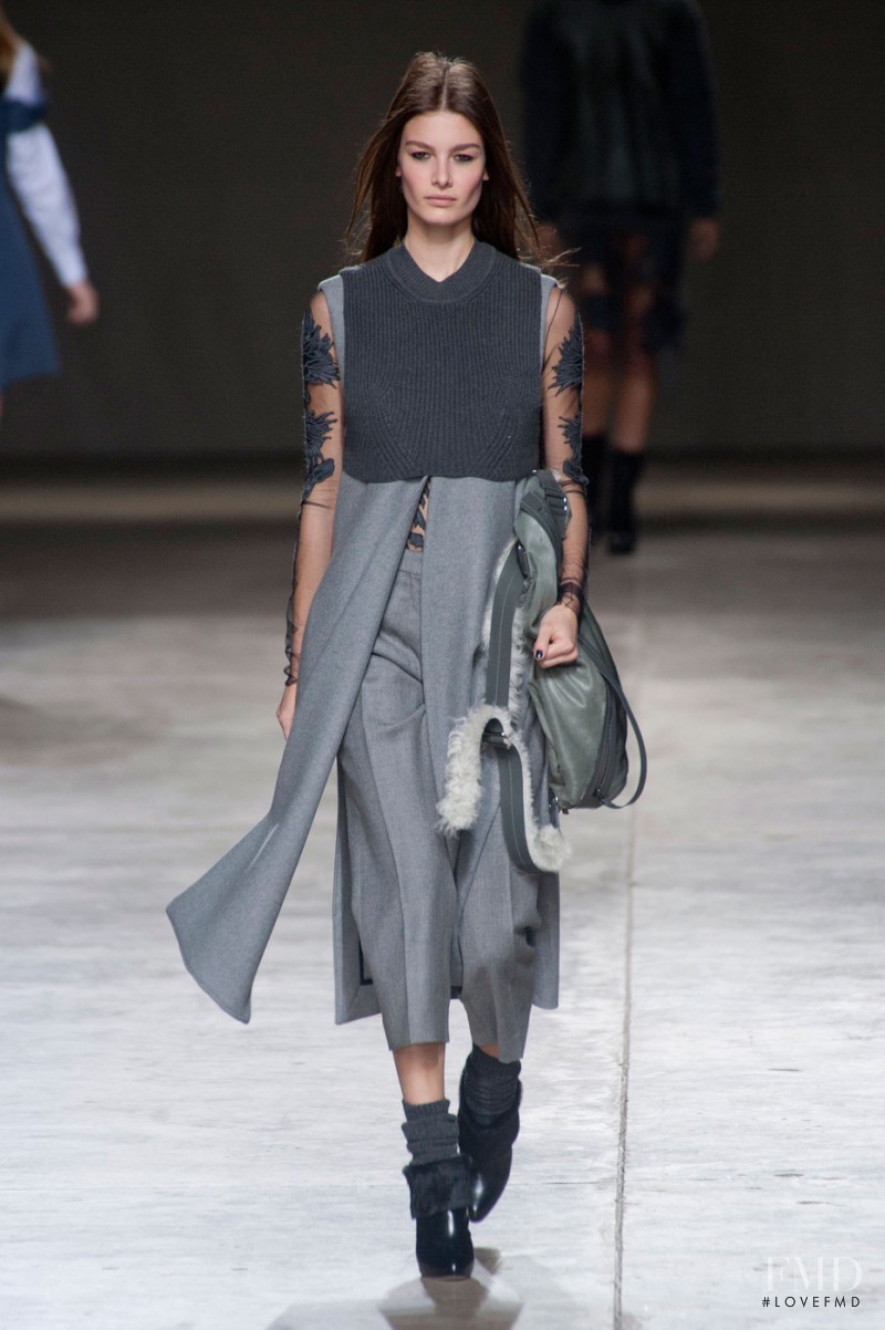 Ophélie Guillermand featured in  the Topshop Unique fashion show for Autumn/Winter 2014