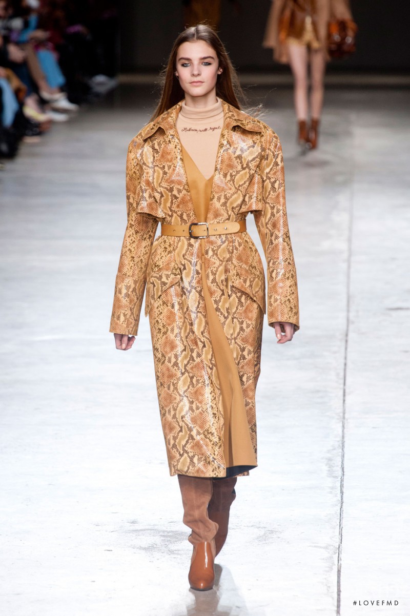 Olivia David featured in  the Topshop Unique fashion show for Autumn/Winter 2014