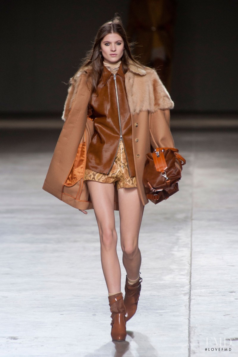 Estee Rammant featured in  the Topshop Unique fashion show for Autumn/Winter 2014