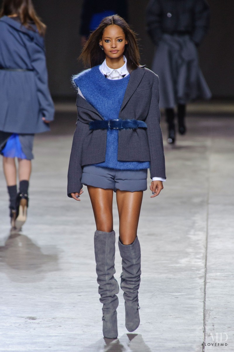 Malaika Firth featured in  the Topshop Unique fashion show for Autumn/Winter 2014