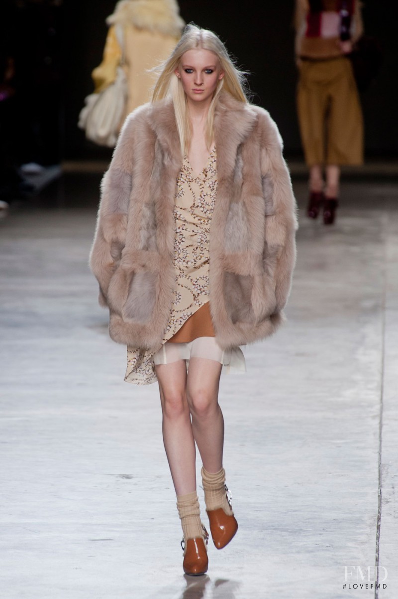 Nastya Sten featured in  the Topshop Unique fashion show for Autumn/Winter 2014