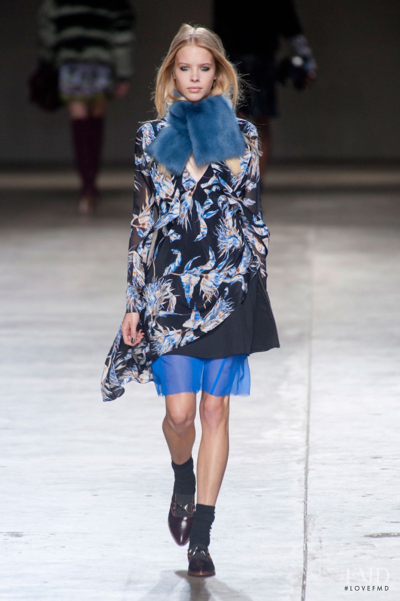 Sofia Krawczyk featured in  the Topshop Unique fashion show for Autumn/Winter 2014