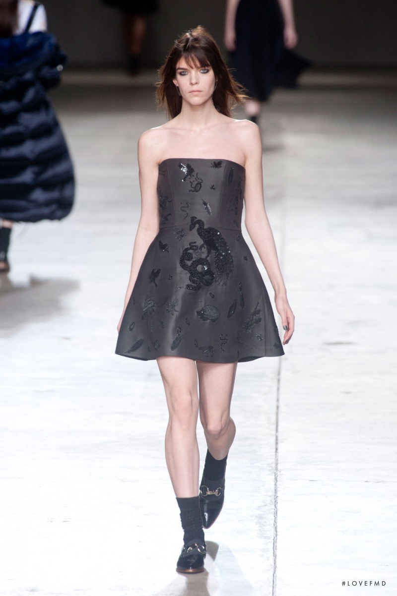 Meghan Collison featured in  the Topshop Unique fashion show for Autumn/Winter 2014