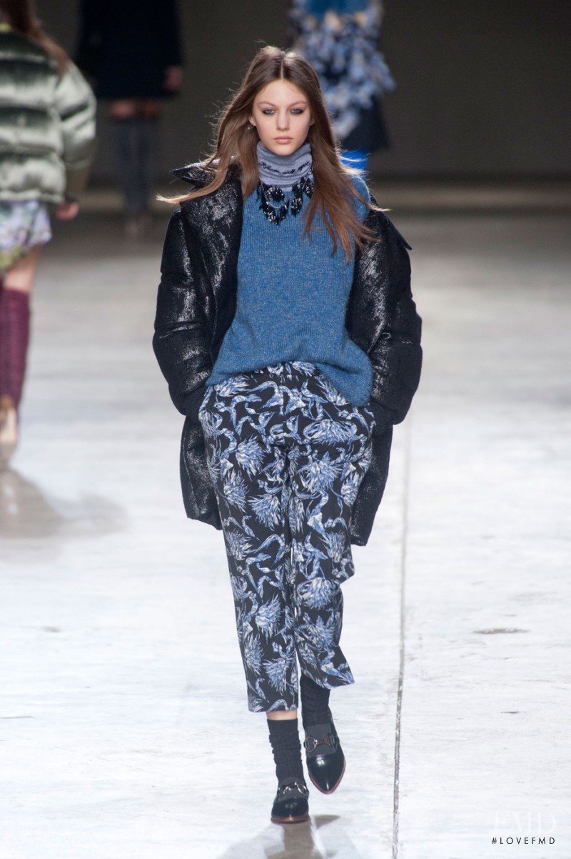 Marta Placzek featured in  the Topshop Unique fashion show for Autumn/Winter 2014