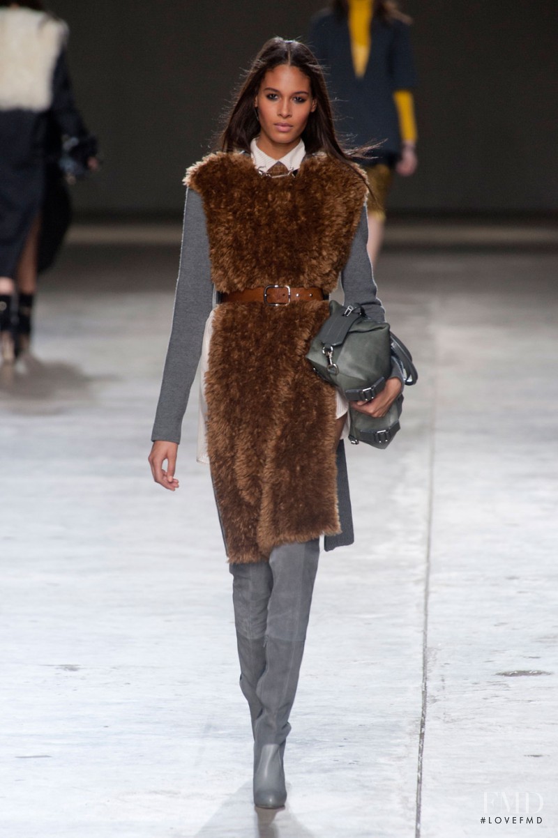 Cindy Bruna featured in  the Topshop Unique fashion show for Autumn/Winter 2014