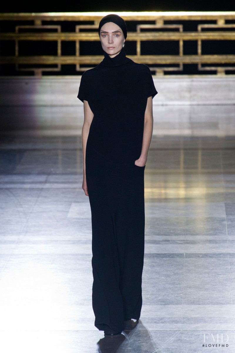 Janice Alida featured in  the Haider Ackermann fashion show for Autumn/Winter 2014