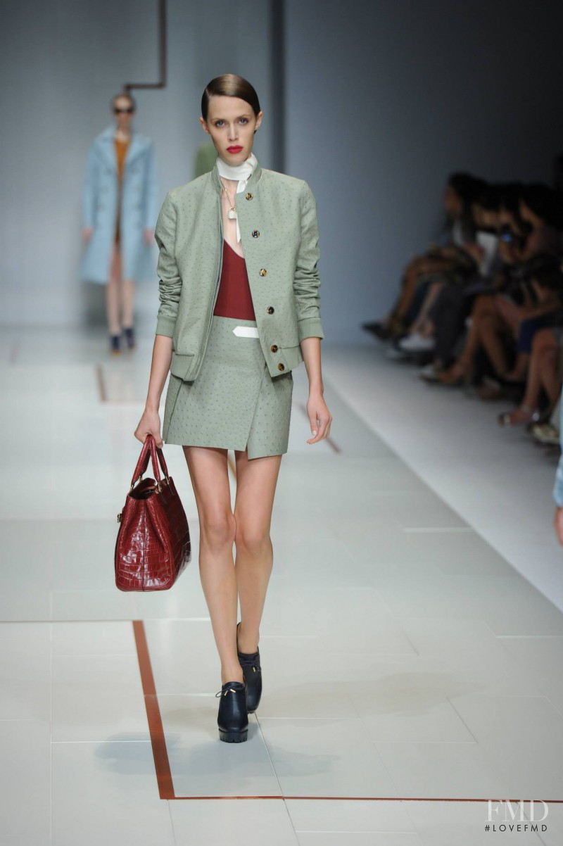 Georgia Hilmer featured in  the Trussardi fashion show for Spring/Summer 2015