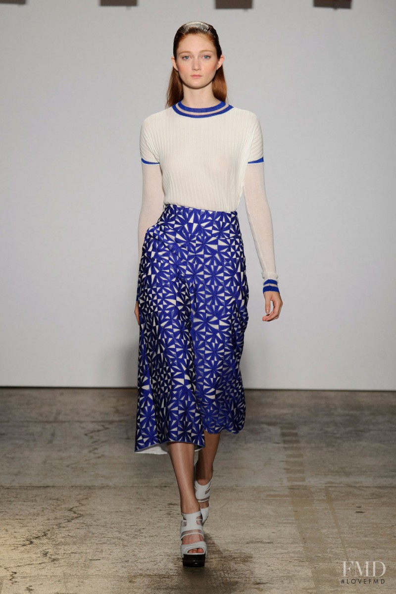 Sophie Touchet featured in  the ADEAM fashion show for Spring/Summer 2015