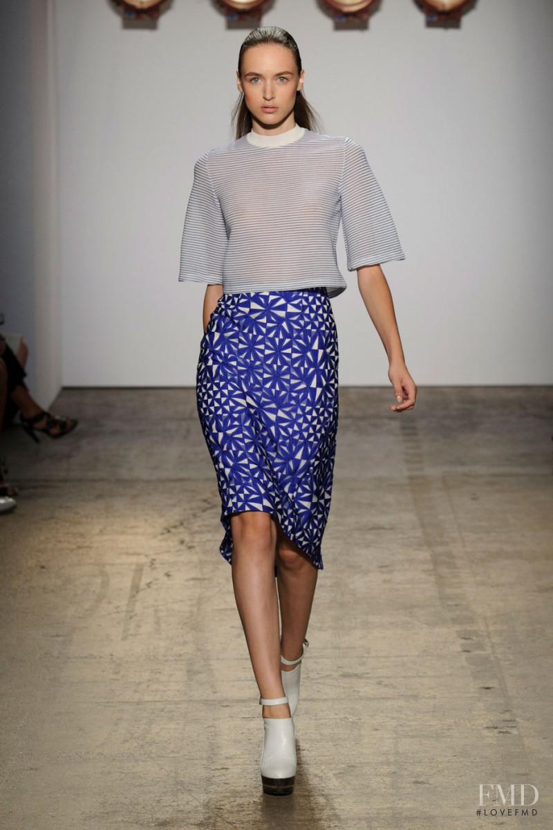 Stasha Yatchuk featured in  the ADEAM fashion show for Spring/Summer 2015