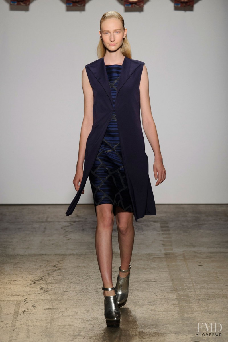 Charlotte Lindvig featured in  the ADEAM fashion show for Spring/Summer 2015