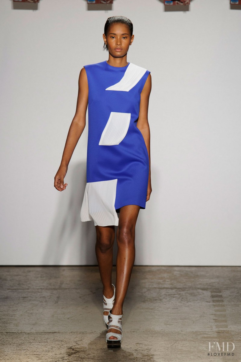Ysaunny Brito featured in  the ADEAM fashion show for Spring/Summer 2015