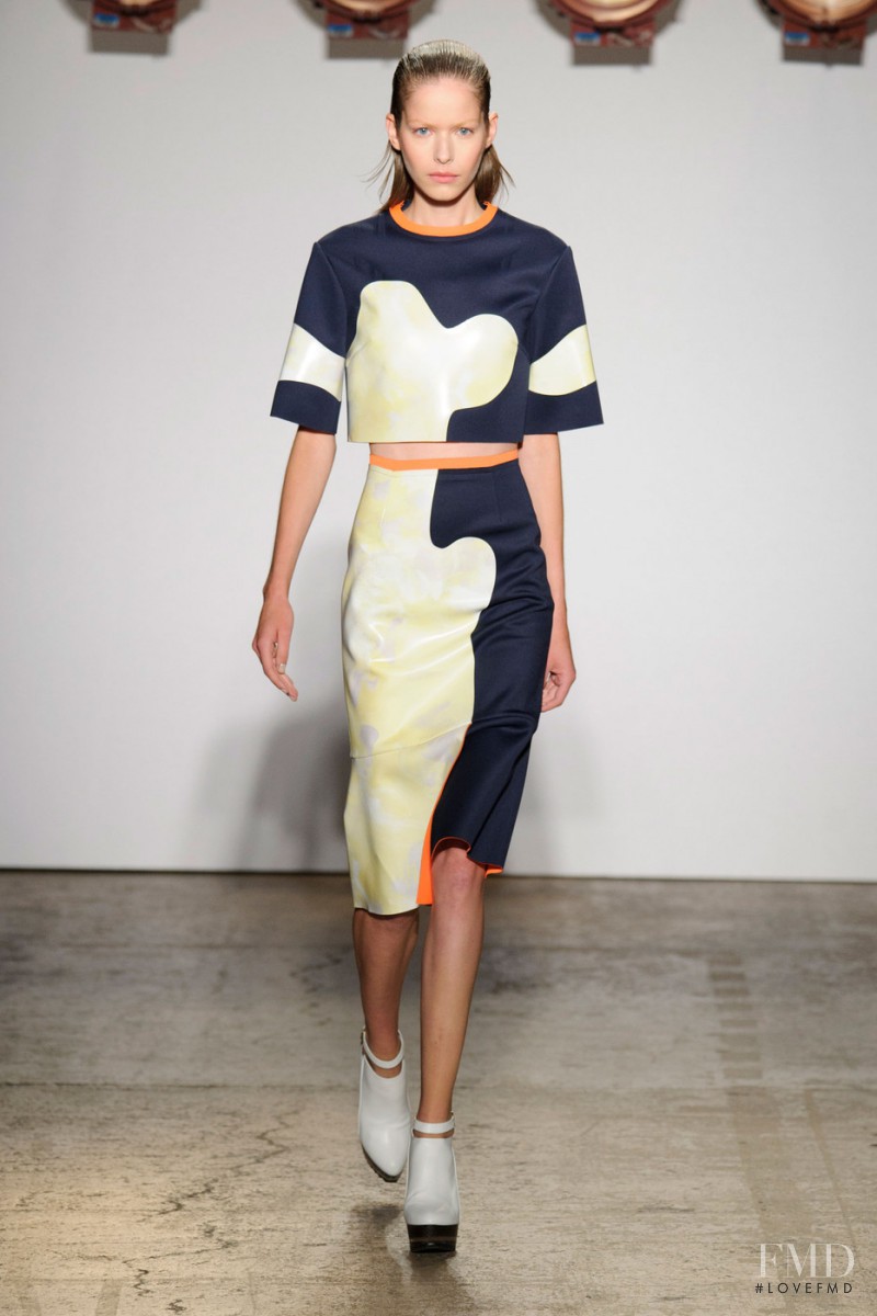 Alexandra Hochguertel featured in  the ADEAM fashion show for Spring/Summer 2015