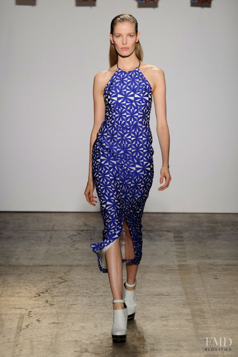 Alisa Ahmann featured in  the ADEAM fashion show for Spring/Summer 2015