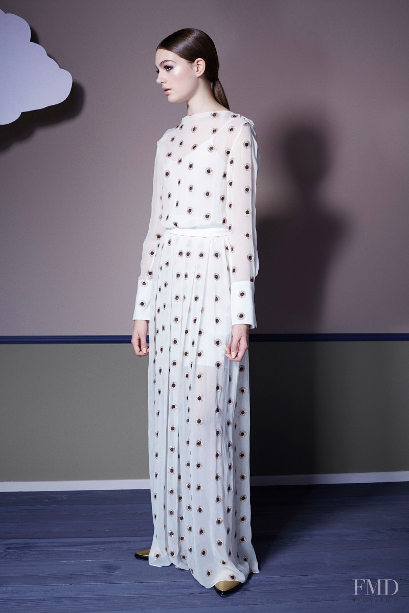 Scarlett Gray featured in  the Osman by Osman Yousefzada lookbook for Resort 2015