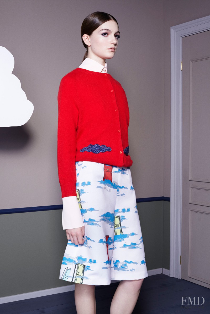 Scarlett Gray featured in  the Osman by Osman Yousefzada lookbook for Resort 2015