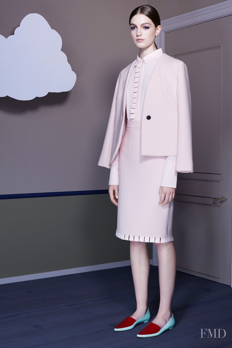 Scarlett Gray featured in  the Osman by Osman Yousefzada lookbook for Resort 2015