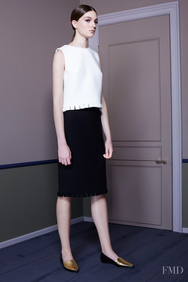 Scarlett Gray featured in  the Osman by Osman Yousefzada lookbook for Resort 2015