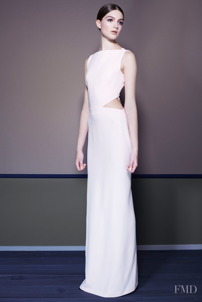 Scarlett Gray featured in  the Osman by Osman Yousefzada lookbook for Resort 2015