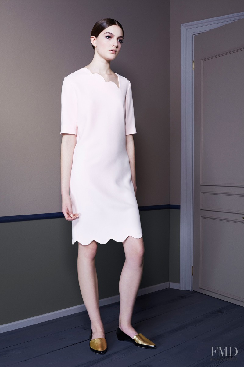 Scarlett Gray featured in  the Osman by Osman Yousefzada lookbook for Resort 2015